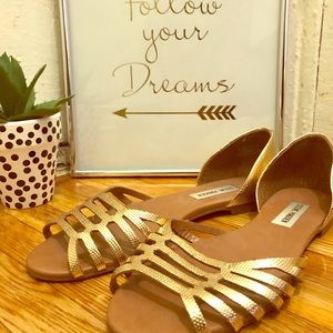 Gold Steve Madden Louisa Sandal 8.5